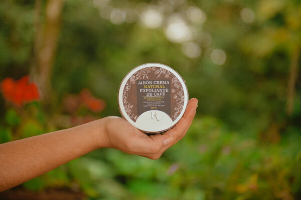 Jabon Crema Natural Exfoliante de Cafe