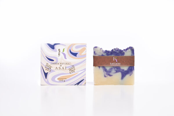 Jabon en Barra Natural - Acai y Sangre Drago